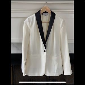 Jennifer Lopez JLO white tuxedo blazer XS